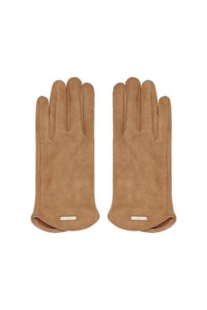 Klassieke handschoenen camel Polyester One size h5 